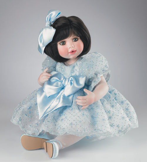 Marie Osmond Katie Sue in Blue porcelain doll  